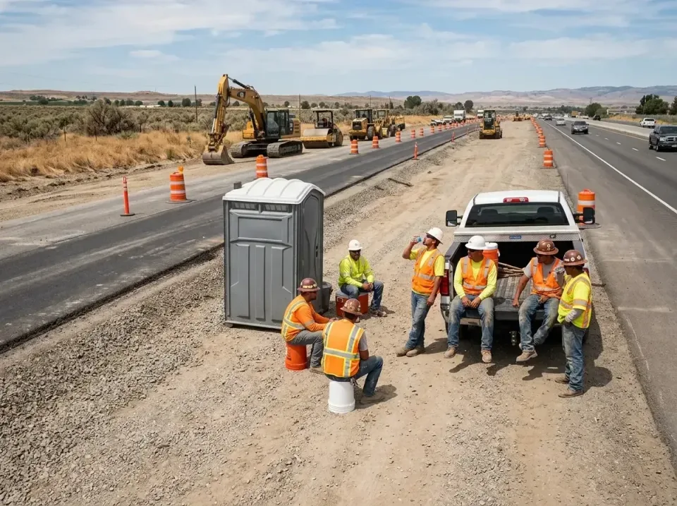 highway-road-construction-crew-007 — frequently asked questions, Porta Potty and Restroom Rentals in Sutter, CA